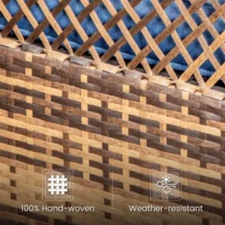 3-Piece Patio Conversation Set With Rocking Swivel Chairs & Table - Captiva Designs: Weather-Resistant Outdoor Ensemble -Furniture GUEST 40a2b504 22b7 4b62 8faa 4a0186b96ebc