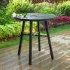 Outdoor Steel End Table - Black - Captiva Designs -Furniture GUEST 40ff808e 6e72 45f7 8910 1e2e1a9a562e