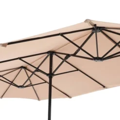 13' X 6.5' Rectangular Outdoor Patio Market Umbrella - Captiva Designs -Furniture GUEST 4184c536 c806 4be0 997e bad45d92e3a7
