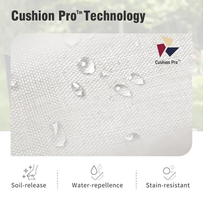 Captiva Designs 12pc Outdoor Half-Moon Sectional Patio Conversation Sets With 2 Round Table For Garden, Poolside, Balcony, Backyard 13 Captiva Designs 12pc Outdoor Half-Moon Sectional Patio Conversation Sets With 2 Round Table For Garden, Poolside, Balcony, Backyard - Image 11