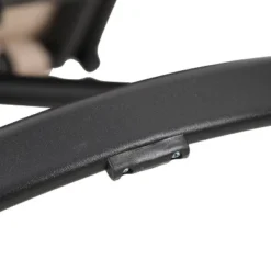 7pc Outdoor Dining Set With Svivel Chairs With Cushions & Large Metal Rectangle Table With Umbrella Hole - Captiva Designs -Furniture GUEST 43411b71 9524 43a3 8527 a97d437b3867