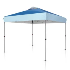 Captiva Designs 10’ X 10’ Outdoor Pop-Up Canopy Tent - Portable Sun Shelter For Camping & Events (Blue) -Furniture GUEST 44c9e951 2b40 41ad 95d1 4dab1baa57af