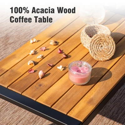 Captiva Designs Outdoor Patio 4 Pieces Wicker Porch Furniture Small Rattan Couch Set With Wood Table For Backyard 11 Captiva Designs Outdoor Patio 4 Pieces Wicker Porch Furniture Small Rattan Couch Set With Wood Table For Backyard - Image 9