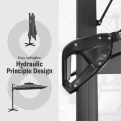 Captiva Designs 9 Ft X 12 Ft Premium Cantilever Patio Umbrella With 2-Tier Design -Furniture GUEST 45d4b080 6389 4603 8d0c 0e2d1c535498