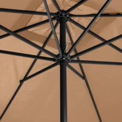 10 ' X 6.6' Rectangular Outdoor Patio Market Umbrella With Straight Crank - Captiva Designs -Furniture GUEST 4616e094 bac6 4274 a3bf 80a5722d198e