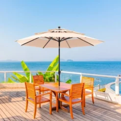 10' X 10' Outdoor 3-Tier Patio Market Umbrella - Captiva Designs -Furniture GUEST 462ed0c1 6f4d 4a82 a96c ee333147767b