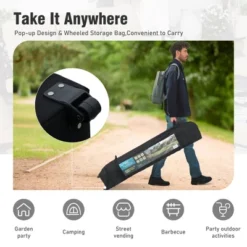 Captiva Designs 10’ X 10’ Outdoor Pop-Up Canopy Tent - Portable Sun Shelter For Camping & Events (Blue) -Furniture GUEST 4869c061 33c9 48bb ab1a faadb18abb7d