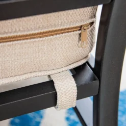 Captiva Designs 5pc XL Metal Outdoor Conversation Set With Swivel Chairs And Ottomans Beige: Steel Frame, Rust & Water-Resistant -Furniture GUEST 4946656d 2e85 4f3d aea5 cb6eff5111ad