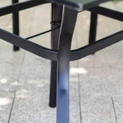 5pc Patio Set With 37" Square Metal Gridded Table With Umbrella Hole & Arm Chairs - Captiva Designs 10 5pc Patio Set With 37" Square Metal Gridded Table With Umbrella Hole & Arm Chairs - Captiva Designs -Furniture GUEST 49ccc9c7 114c 4bc5 afe4 9e506ea70880