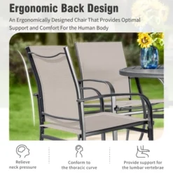 Captiva Designs 7pc Patio Dining Set With Slat-top Rectangle Table & Sling Fixed Dining Chairs -Furniture GUEST 4b1772ea 0692 4d7c 9712 5ea5a9e1511c 1
