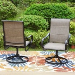 3pc Patio Dining Set With Small Square Table & 360 Swivel Padded Arm Chairs - Captiva Designs: Weather-Resistant Outdoor Furniture 19 3pc Patio Dining Set With Small Square Table & 360 Swivel Padded Arm Chairs - Captiva Designs: Weather-Resistant Outdoor Furniture -Furniture GUEST 4b505e11 b6ef 463d be6e a5f39566fd5f