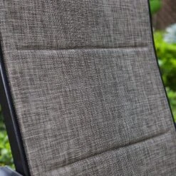 3pc Patio Dining Set With Small Square Table With Umbrella Hole & 360 Swivel Padded Sling Arm Chairs - Captiva Designs -Furniture GUEST 4e9ab58b 0b7b 4377 a0b0 dfe1d6a98d6b