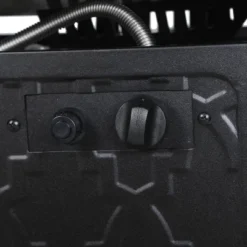 45" Outdoor Rectangle Fire Pit Dining Table - Black - Captiva Designs: LP Gas, 50000 BTU, Rust-Resistant -Furniture GUEST 4ef13dc5 5ea2 4734 8fab a94938a90e7d