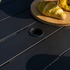 5pc Patio Dining Set With 360 Swivel Chairs With Cushions And Square Steel Table - Captiva Designs -Furniture GUEST 4f8c2d1f 9638 4119 a72d e77b0b02f563 3