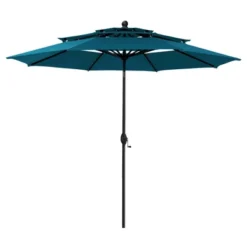 Captiva Designs 10ft Outdoor Patio Umbrella – Large 3-Tier Vented Umbrella With 8 Sturdy Ribs And 1.5" Pole (Base Not Included) -Furniture GUEST 4fed2f05 af7c 4b21 82fb 41890415070a