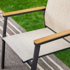 Captiva Designs 9pc Outdoor Dining Set With Rectangle Table And Beige Aluminium Textilene Chairs 16 Captiva Designs 9pc Outdoor Dining Set With Rectangle Table And Beige Aluminium Textilene Chairs -Furniture GUEST 502aa8d5 b576 4637 a8e2 a179b16f6c63