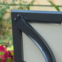 7pc Outdoor Dining Set With Faux Wood Table With Umbrella Hole - Captiva Designs -Furniture GUEST 526e6271 0236 4717 80ff 64ca21b464c7 2