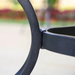 Outdoor Square Steel Dining Table - Black - Captiva Designs -Furniture GUEST 53adad69 1808 4589 a2d8 67a739209766