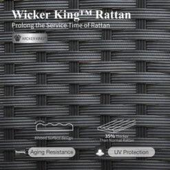 Captiva Designs 7pc Patio Furniture Set With Rectangle Table And Arm Chairs -Furniture GUEST 55303ab1 6636 4423 aa24 cdd19eedb874