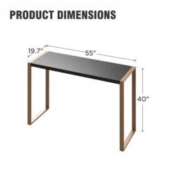 Captiva Designs 1pc Patio Outdoor Dining Rectangle Steel Bar Table With Steel Frame -Furniture GUEST 5843abca f3ef 425c 84c0 a2b5b15c2b82