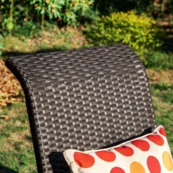 5pc Patio Dining Set With Square Steel Fire Pit Table & Rattan 360 Swivel Chairs - Captiva Designs -Furniture GUEST 599460bf 5643 40aa b174 b8bbca067ff7