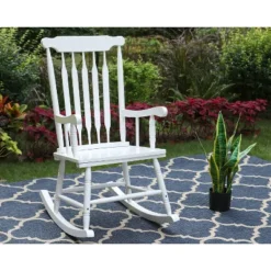 Outdoor Poplar Wood Rocking Chair - Captiva Designs -Furniture GUEST 59b8a80a 1dfc 4869 b6c8 a53ce78968ac