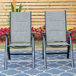 7pc Outdoor Dining Set With 7 Position Folding Chairs With Expandable Metal Table - Captiva Designs -Furniture GUEST 5a4d9cee 2386 4e57 95e3 91daddcc81f5