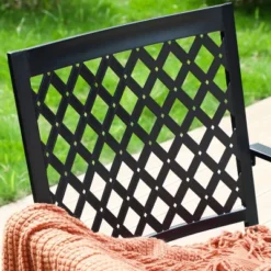 7pc Metal Dining Set With Expandable Table & 6 Swivel Chairs - Captiva Designs -Furniture GUEST 5c34441e 2243 4b50 80eb 8786b23f191d