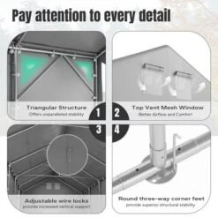 Captiva Designs 13’x26’ & 13’x32’ Heavy-Duty Canopy Tents – Waterproof, UV Resistant With Vents & Sidewalls For Events, Markets, Weddings, And Parties -Furniture GUEST 5c731794 b51f 4fd2 b070 a9ec8571f6ea