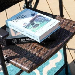 2pk Outdoor Rattan Arm Chairs With Steel Frames - Captiva Designs -Furniture GUEST 5d9c2954 c303 401d b3f6 5c1b33392623