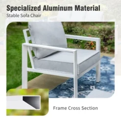 Captiva Designs 6pc Designs Aluminum Outdoor Patio Conversation Set With Coffee Table -Furniture GUEST 5e8d0011 34ae 4d8b 99da fd2ce3263cb7 1