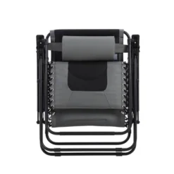 Captiva Designs Patio Zero Gravity Free XL Padded Seat Recliner With Cup Holder & Alloy Steel Frame - Gray -Furniture GUEST 5f3bfe9b 23d0 4cc6 8a4d 755d69a36d5b