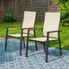Captiva Designs 9pc Outdoor Dining Set With Rectangle Table And Beige Aluminium Textilene Chairs -Furniture GUEST 5f5bdc3e b6c5 4adb 81e6 4ec6afd64e44