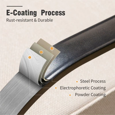 Captiva Designs 6pc Metal Patio Outdoor Conversation Fire Pit Set With Grid-back Armchairs And Ottomans For Garden, Poolside, Backyard 11 Captiva Designs 6pc Metal Patio Outdoor Conversation Fire Pit Set With Grid-back Armchairs And Ottomans For Garden, Poolside, Backyard - Image 9