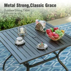 Captiva Designs 5pc Patio Dining Steel Table & Textilene 360 Degree Swivel Chairs 22 Captiva Designs 5pc Patio Dining Steel Table & Textilene 360 Degree Swivel Chairs -Furniture GUEST 5ff78703 e213 41ae b350 12b06b3916e5 1
