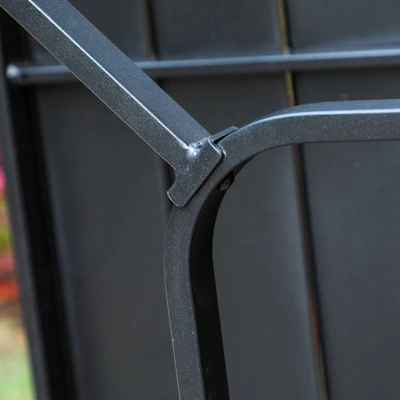 7pc Patio Dining Set With 360 Swivel Chairs With Cushions And 59"x35" Steel Table - Captiva Designs 9 7pc Patio Dining Set With 360 Swivel Chairs With Cushions And 59"x35" Steel Table - Captiva Designs - Image 7