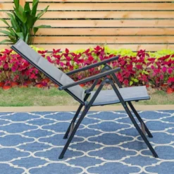 7pc Outdoor Dining Set With 7 Position Folding Chairs With Expandable Metal Table - Captiva Designs -Furniture GUEST 61d019fb 5385 407d 94b0 d8e8da5e7c60