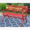 Outdoor Steel Loveseat Bench - Red - Captiva Designs -Furniture GUEST 63d206db 940d 4363 bcd8 4191a94a4ee6