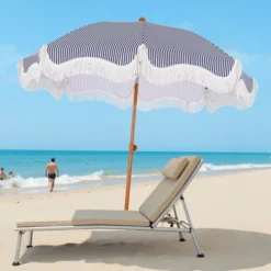 Captiva Designs 7ft Portable Patio Umbrella With Fringe - Stylish Outdoor Shade With UPF 50+ Protection (No Base) -Furniture GUEST 63e992db 69da 4770 8bce 102aadec2742