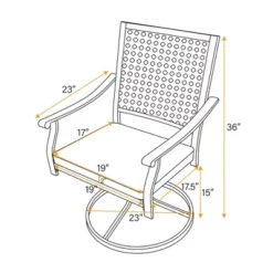 7pc Outdoor Dining Set With Swivel Chairs & Cushions & Expandable Table - Captiva Designs 27 7pc Outdoor Dining Set With Swivel Chairs & Cushions & Expandable Table - Captiva Designs -Furniture GUEST 654a913c 5d60 4cb7 a0f1 77fcd01eeec3