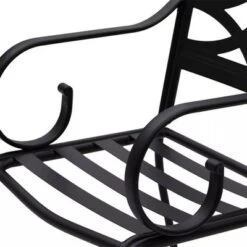 Captiva Designs 7pc Steel Outdoor Patio Dining Set With Swivel Chairs & Cushions Black -Furniture GUEST 65cbf833 bb8c 47b7 93d6 2b7a566e680b