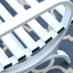 Outdoor Single Seat Steel Patio Chair - White - Captiva Designs -Furniture GUEST 6622173a ba2b 4eda 9ed7 bdbc4943d413