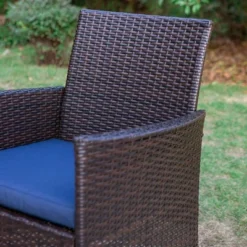 2pk Outdoor Rattan Arm Chairs With Cushions - Captiva Designs -Furniture GUEST 66319ad9 7b62 4e47 9356 82e092e6a6d6 1