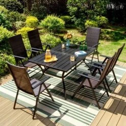 2pk Outdoor Wicker Dining Chairs With Aluminum Frame - Captiva Designs -Furniture GUEST 6a58e509 af1f 42c9 a406 0c01226a093f