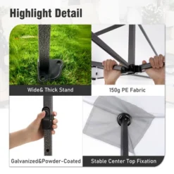 Captiva Designs 10x15 Pop Up Outdoor Commercial Heavy Duty Party Tent, White -Furniture GUEST 6ae2aa5a d55e 4b7b b1b5 c3228fac06e1