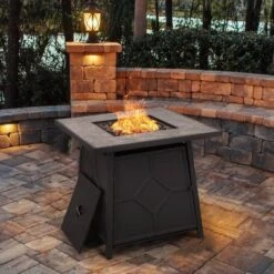 28" Outdoor Gas Fire Pit Table - Captiva Designs -Furniture GUEST 6b077c77 1a68 4e11 b04d 951936581cb6