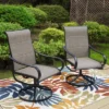 2pk Steel 360 Swivel Patio Padded Arm Chairs - Captiva Designs -Furniture GUEST 6b4155b1 475c 4a02 a005 1b89198743a6