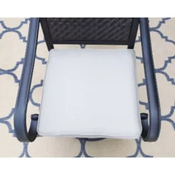 5pc Patio Dining Set With 360 Swivel Chairs With Cushions And Square Net-Shaped Steel Table - Captiva Designs -Furniture GUEST 6bd95fb7 4b3f 4d90 8468 ee71867883b9