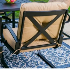 5pc Outdoor Set With Spring Motion Chairs & 28" Fire Table - Captiva Designs -Furniture GUEST 6d1fed88 2a33 4e20 a9e4 b321d0700c9c