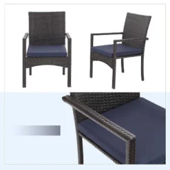 7pc Patio Dining Set With Expandable Rectangular Table & 6 PE Rattan Chairs - Captiva Designs -Furniture GUEST 6ed53308 cfe0 41ce 946f 751d3a01348f